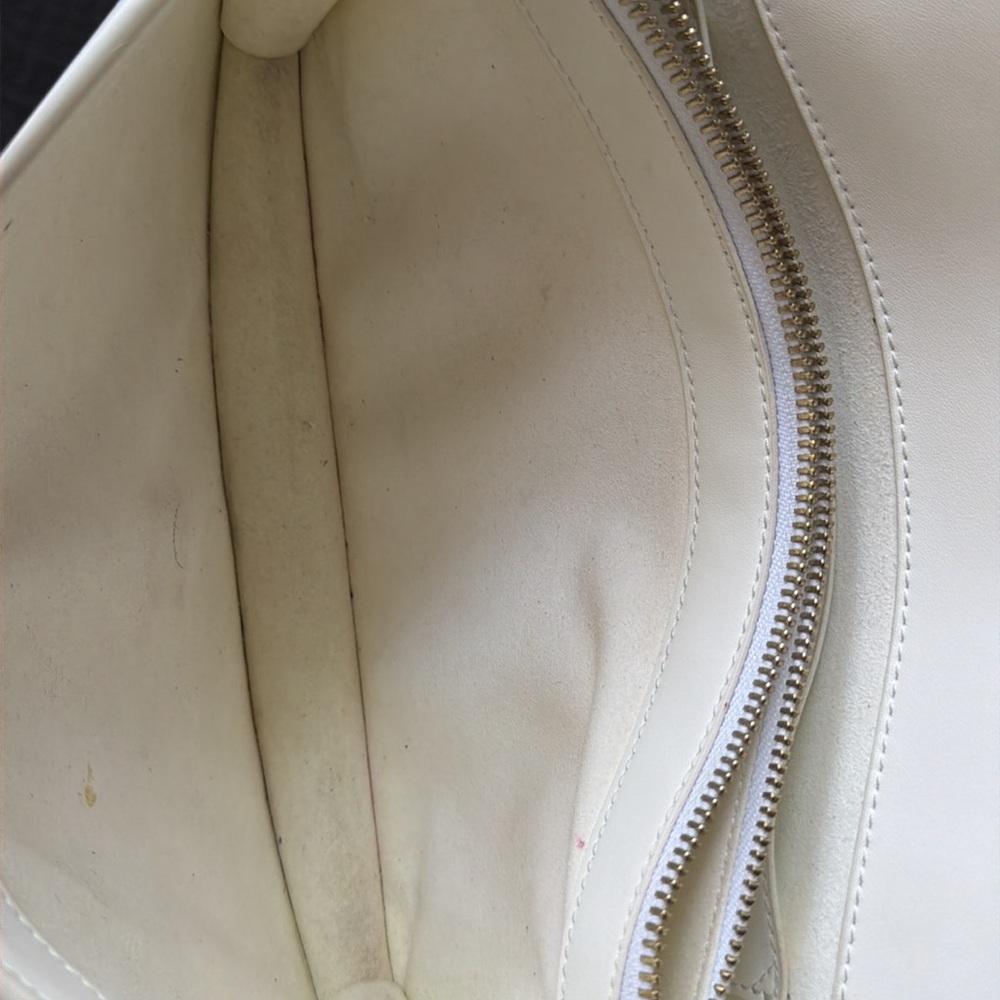 Pinko white leather crossbody shoulder bag purse - Picture 14 of 15